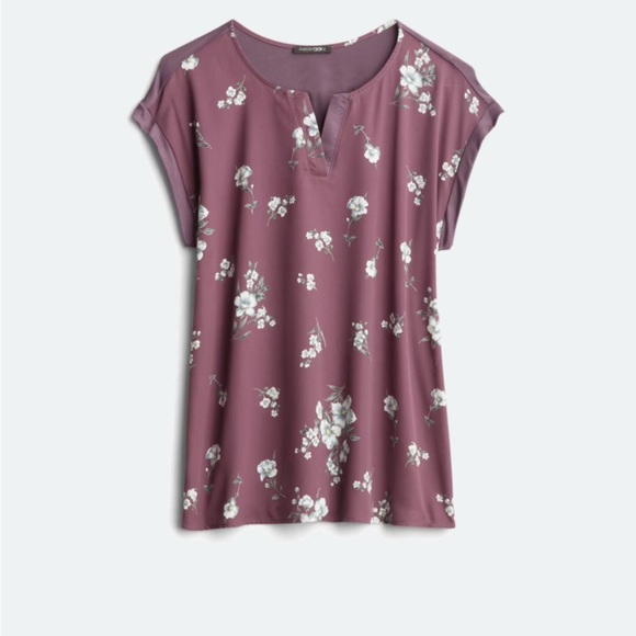Papermoon Reece Purple Floral Blouse - Picture 1 of 4